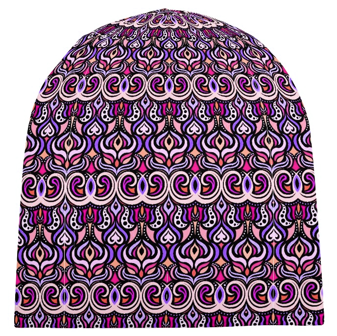 Pink - Purple - Coral Velvet Hat
