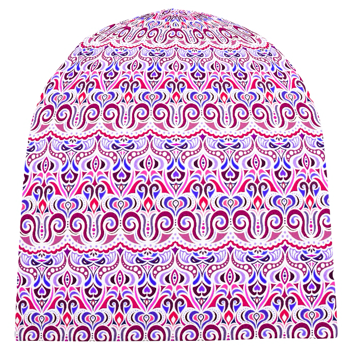 Red - Pink - Blue Velvet Hat