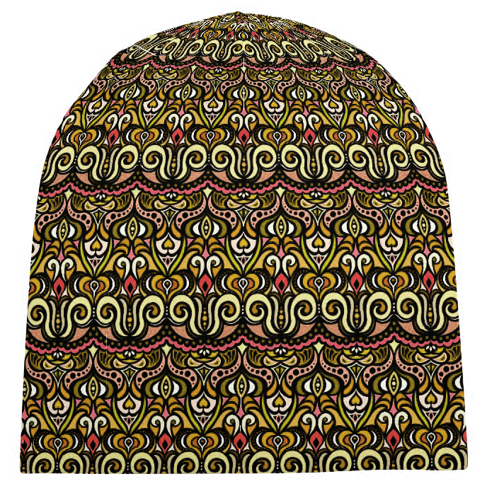 Yellow - Orange - Red Velvet Hat