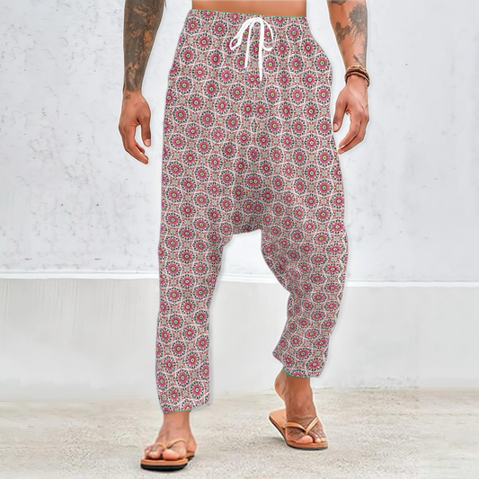 Red - Green Velvet Harem Pants 216i