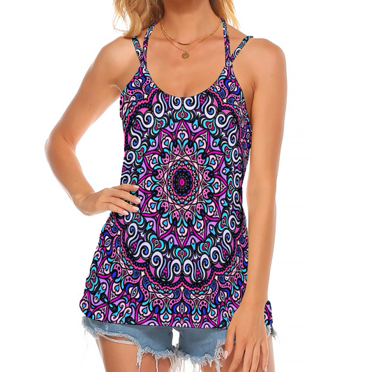 Purple - Blue - Pink Halter Top