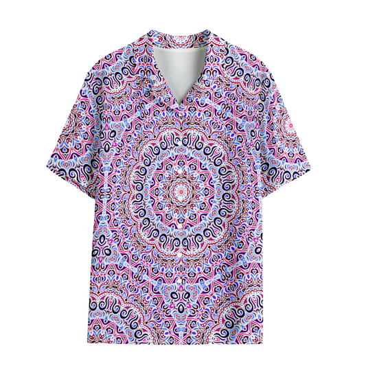 Blue - Red Rayon Shirt