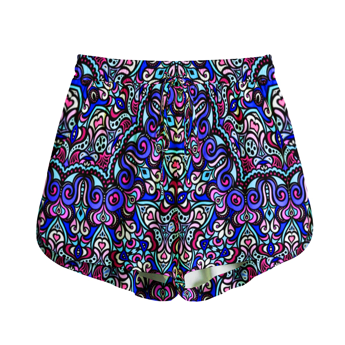 Purple - Pink - Blue Rayon Shorts
