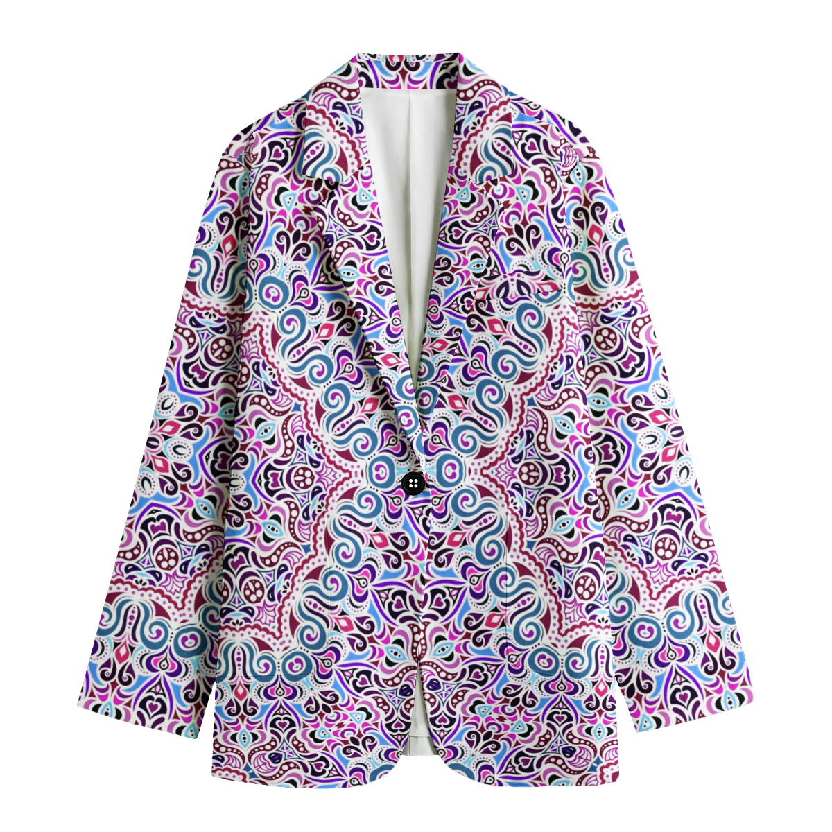 Purple - Blue - Red Cotton Blazer