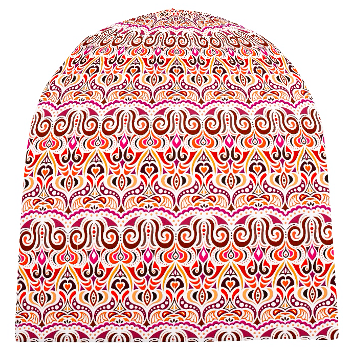 Red - Orange - Yellow Velvet Hat