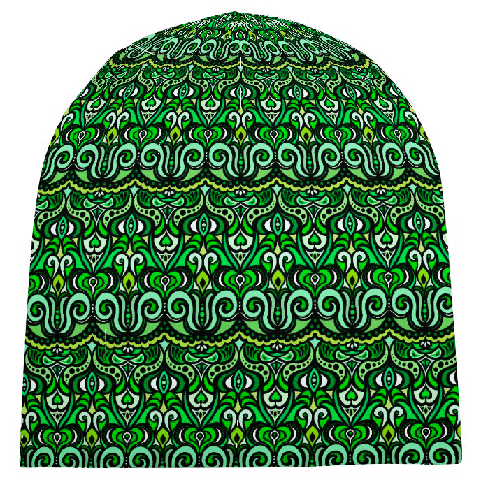 Green - Chartreuse Velvet Hat