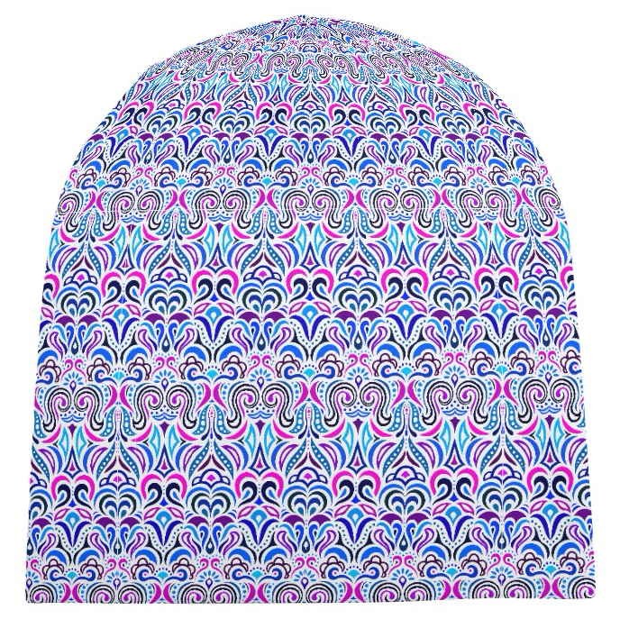 Blue - Purple - Pink Velvet Hat