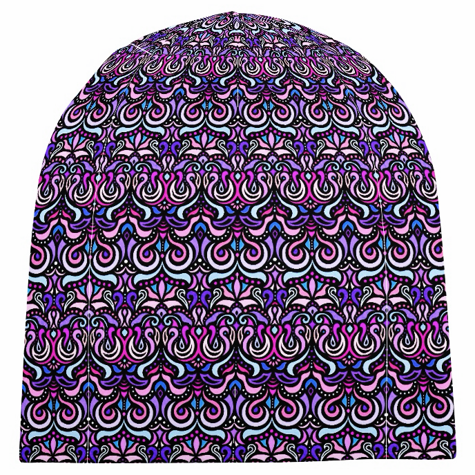 Pink - Purple - Blue Velvet Hat